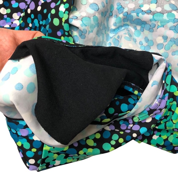 Delta Burke Swimsuit Plus Sz 22W Multicolor Dots Tankini Sarong Retro Colorful - Picture 3 of 9